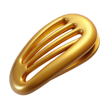 deslumbrante criativo dourado cabelo clipes conjunto elegante estilo transparente original png