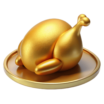 deslumbrante criativo dourado Ação de graças Peru isolado em prato Prêmio png