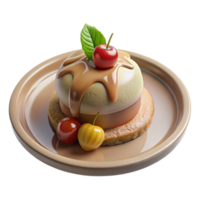 deslumbrante abstrato gourmet sobremesa banhado Visão isolado genuíno png