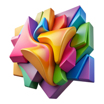 vibrante moderno grafite parede colorida abstrato arte Cortar fora elemento autêntico png