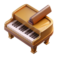 magnificent minimalist Grand Piano Keyboard Top View Transparent Background high resolution png