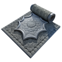 dramatic artistic Gray Carpet with Abstract Design Isolated high resolution png