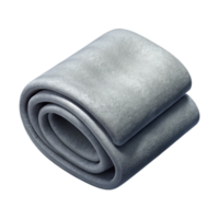 elegant rustic Gray Cotton Towel Folded Isolated Element high resolution png