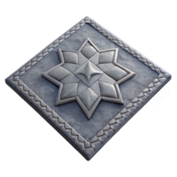 elegant abstract Gray Wool Rug with Geometric Pattern Isolated Element high quality png