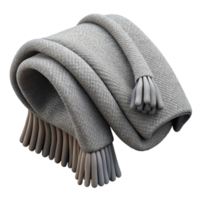 impressive modern Gray Wool Throw Blanket Isolated Element authentic png