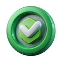 impressive contemporary Green Checkmark Inside Circle Cutout Security Icon original png