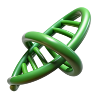 extraordinário rústico verde dna hélice rotativo Visão isolado elemento detalhado png
