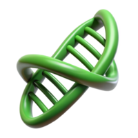 impressionante moderno verde dna hélice rotativo Visão isolado elemento Alto resolução png