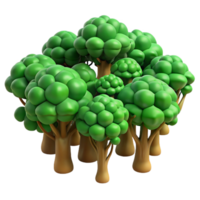 wonderful traditional Green Forest Canopy Top Down View with Transparent Background exclusive png