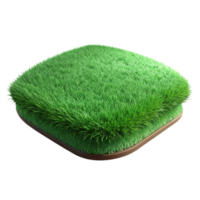 dramatic abstract Green Grass Field Transparent Background high quality png