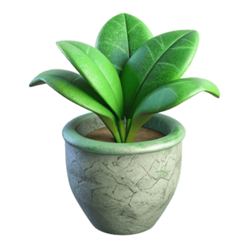 atemberaubend klassisch Grün Pflanze im ein Keramik Topf isoliert auf transparent Hintergrund hoch Auflösung png