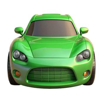 atemberaubend zeitgenössisch Grün Sport Auto Vorderseite Aussicht ausgeschnitten Element authentisch png