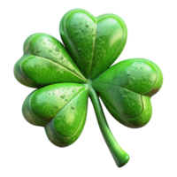 wonderful abstract Green St Patricks Day Shamrock Isolated on Transparent Background high resolution png