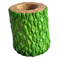 serene abstract Green Tree Bark Rough Texture Isolated high resolution png