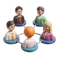 impressive classic Group of Attendees at a Networking Event Transparent high quality png