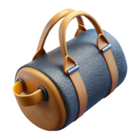 impressive modern Gym Bag Open Top View with Transparent Background 4K png
