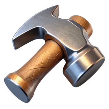 deslumbrante rústico martelo cabeça aço polido terminar Cortar fora original png