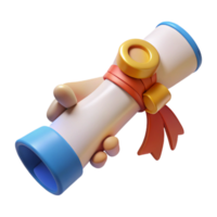 dramatic traditional Hand Holding a Diploma Side View Cutout Element high resolution png