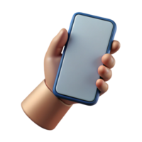 stunning contemporary Hand Holding Smartphone Front View Isolated high resolution png