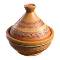 wonderful abstract Handpainted Moroccan Tagine Clay Pot Cutout Element high resolution png