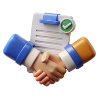 elegant abstract Handshake Over Contract Top View Transparent genuine png