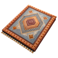 wonderful abstract Handwoven Carpet Geometric Pattern Isolated original png