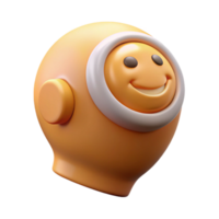 magnificent classic Head with Positive Thoughts Icon Transparent Background premium png