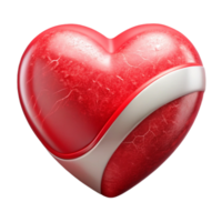 wonderful artistic Healthy Heart Icon Red Gradient Isolated authentic png