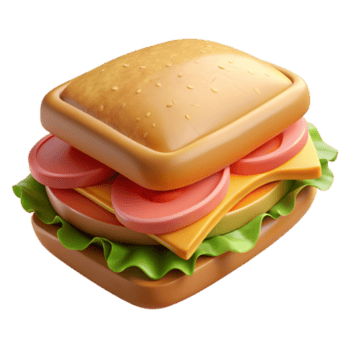 magnífico clássico saudável almoço sanduíche com salada isolado Prêmio png