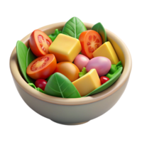 deslumbrante moderno saudável salada colorida ingredientes isolado Alto resolução png