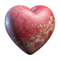stunning artistic Heart Model Side View Transparent Background high resolution png