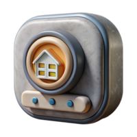 extraordinary rustic Home Automation Hub Front View Isolated on Transparent Background 4K png