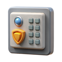 magnificent modern Home Security System Control Panel Isolated Element original png