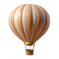 impressive creative Hot Air Balloon Front View Transparent Background high resolution png