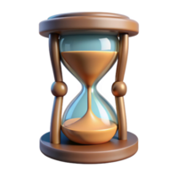 elegant abstract Hourglass Side View Isolated high quality png