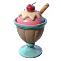 beautiful creative Ice Cream Sundae Transparent Background Delicious exclusive png