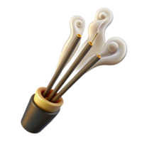 serene rustic Incense Sticks Burning Smoke Trails Cutout high resolution png