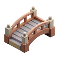 extraordinary modern Isometric Bridge Isolated Element 4K png