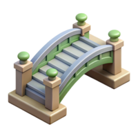 wonderful creative Isometric Bridge Isolated Element high resolution png
