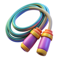 vibrant contemporary Jump Rope Colorful Isolated Transparent Background professional png