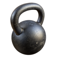 stunning classic Kettlebell Cast Iron Black Isolated Cutout high resolution png