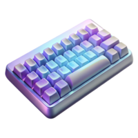 magnificent artistic Keyboard with Backlit Keys Top View Transparent genuine png