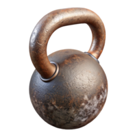 vibrant classic Kettlebell Cast Iron Rustic Isolated Element authentic png