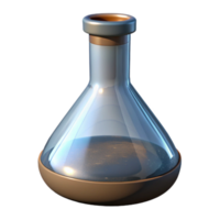impressive contemporary Laboratory Flask Front View Transparent Background professional png