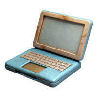elegant artistic Laptop Cutout with Open Screen Transparent Background exclusive png