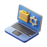 stunning abstract Laptop with Coding Screen Top View Cutout authentic png