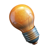 vibrant artistic Light Bulb Filament Visible Isolated high resolution png
