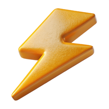 wunderbar minimalistisch Blitz Bolzen ausgeschnitten isoliert mit hell Blitz Original- png