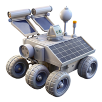 serene rustic Lunar Rover with Solar Panels and Antenna Transparent Cutout authentic png