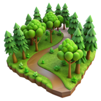 magnificent contemporary Lush Green Forest Path with Sunlight Filtering Through Transparent Background authentic png